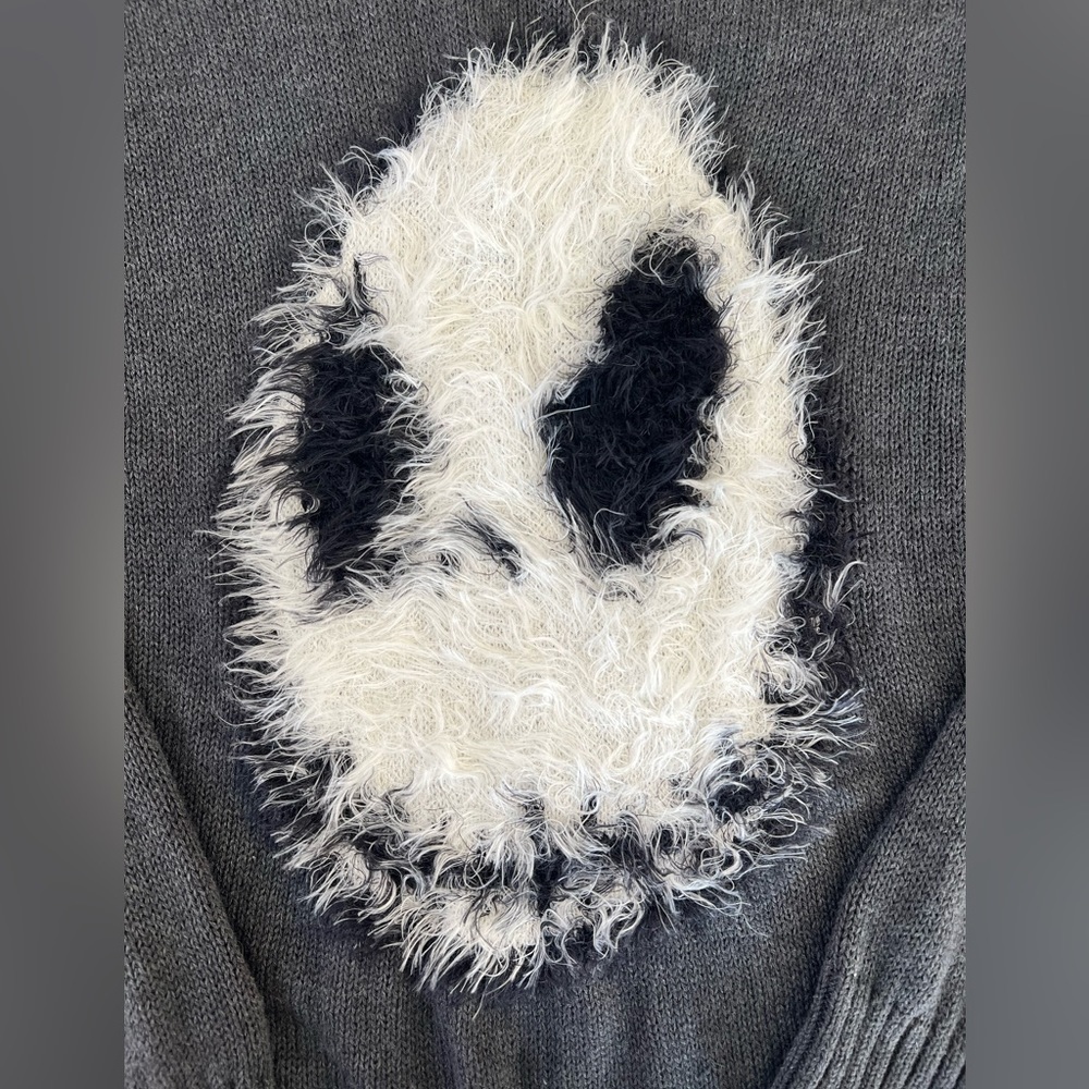 Disney Authentic Nightmare Before Christmas Jack Skeleton Sweater Size Junior XL - Picture 2 of 8